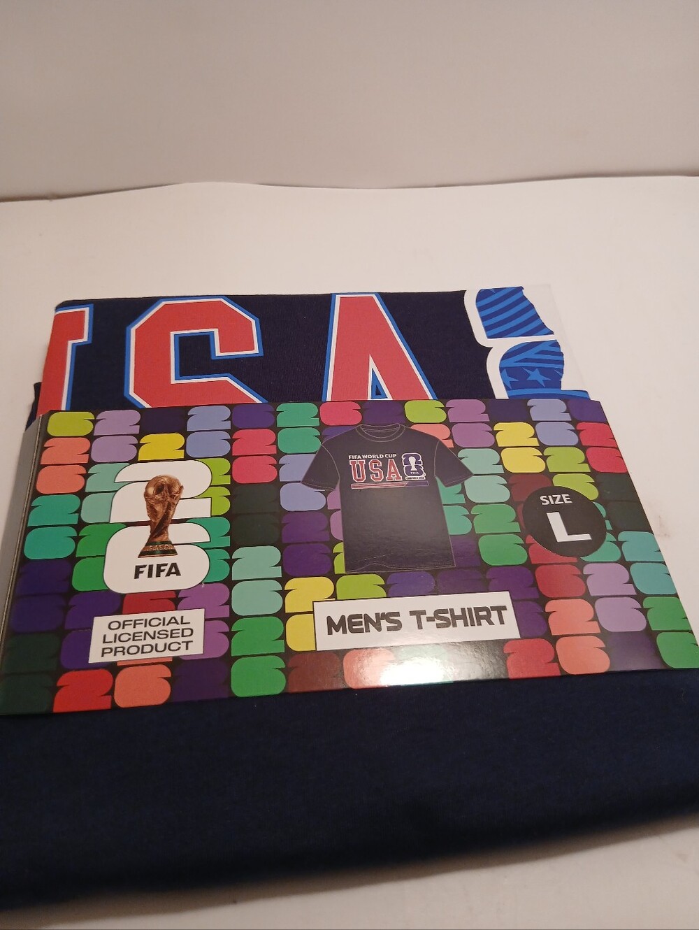 Men's USA Soccer World Cup 2026 Navy Graphic T-Shirt - Official FIFA Licensed